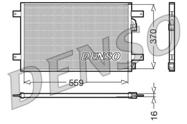 CONDENSER. AIR CONDITIONING FORD GALAXY I 95 - 06