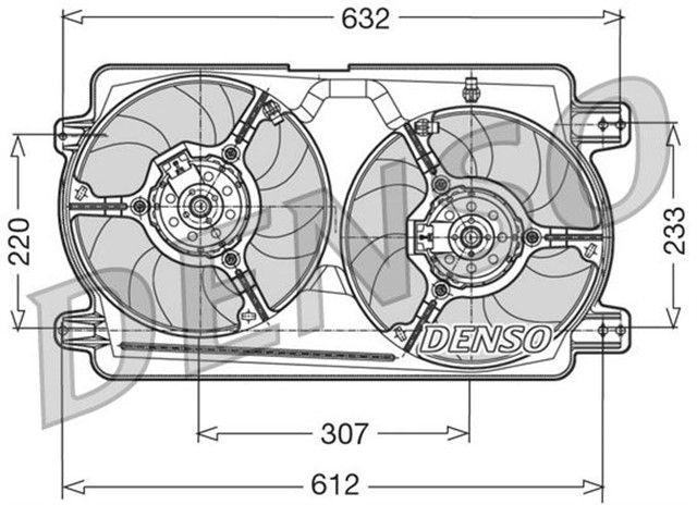 FAN . RADIATOR ALFA ROMEO 166 98 - 07