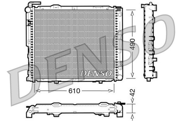 RADIATOR. ENGINE COOLING MERCEDES - BENZ E - CLASS 124 92 - 96