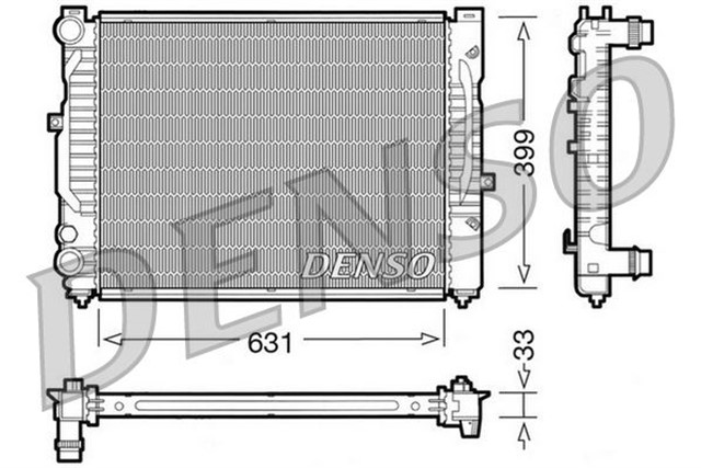 RADIATOR. ENGINE COOLING AUDI A4 8D. B5 94 - 01