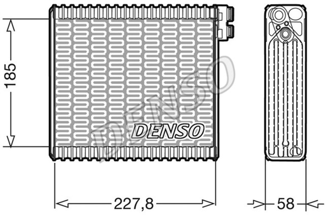 EVAPORATOR. AIR CONDITIONING FIAT STILO 01 - 08