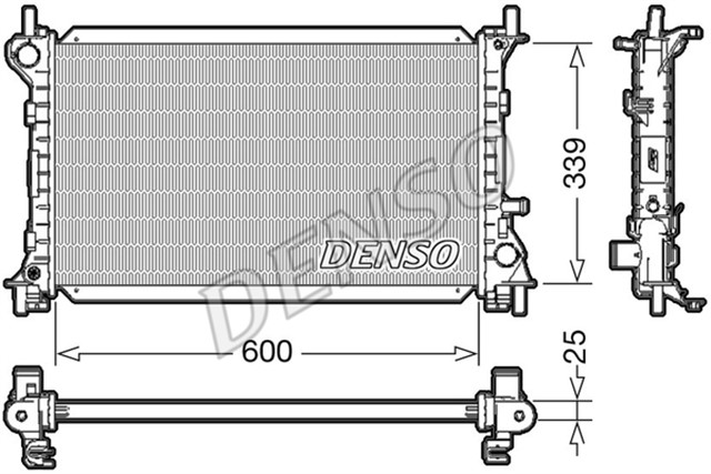 RADIATOR. ENGINE COOLING FORD FOCUS I 98 - 05