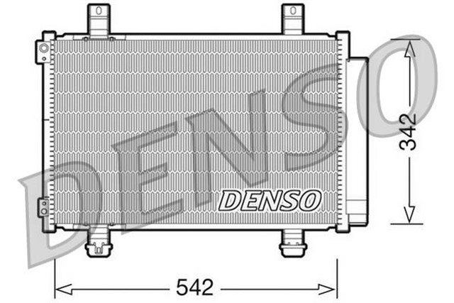 CONDENSER. AIR CONDITIONING OPEL AGILA B 08 - 14