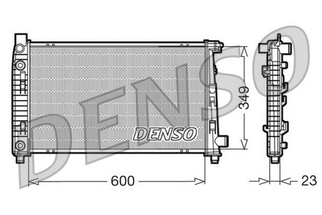 RADIATOR. ENGINE COOLING MERCEDES - BENZ A - CLASS W168 97 - 04