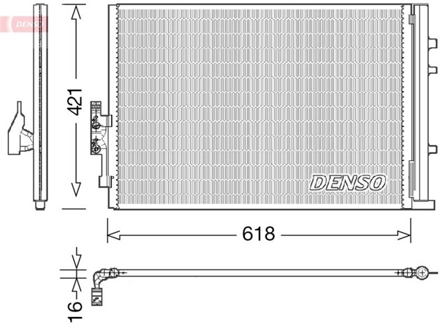 CONDENSER. AIR CONDITIONING BMW X3 F25 10 - 17
