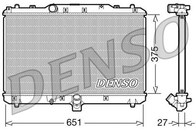 RADIATOR. ENGINE COOLING FIAT SEDICI 06 - 14