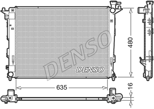 RADIATOR. ENGINE COOLING HYUNDAI IX35 09 - 