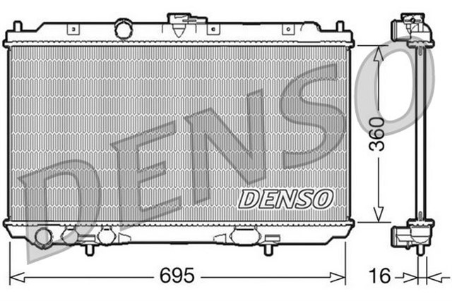 RADIATOR. ENGINE COOLING NISSAN PRIMERA P12 02 - 08