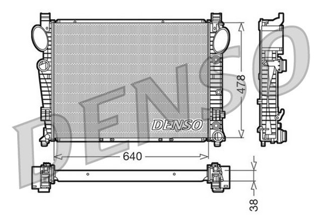 RADIATOR. ENGINE COOLING MERCEDES - BENZ S - CLASS W220 98 - 05