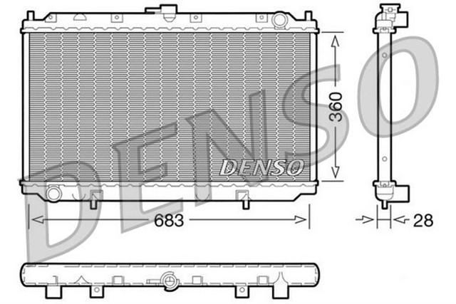 RADIATOR. ENGINE COOLING NISSAN PRIMERA P10 90 - 98