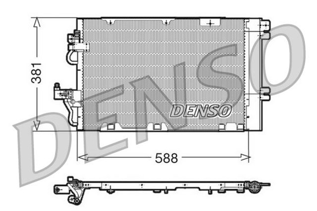 CONDENSER. AIR CONDITIONING OPEL ASTRA H 04 - 14