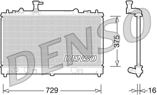 RADIATOR. ENGINE COOLING MAZDA 6 02 - 07