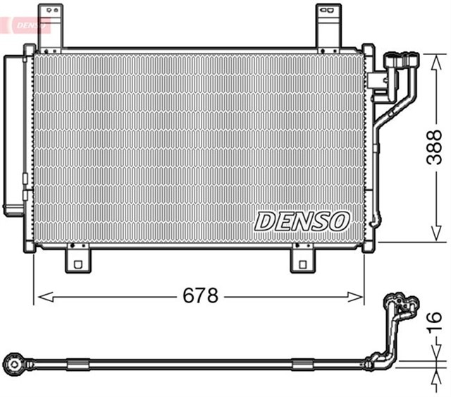 CONDENSER. AIR CONDITIONING MAZDA CX - 5 11 - 17