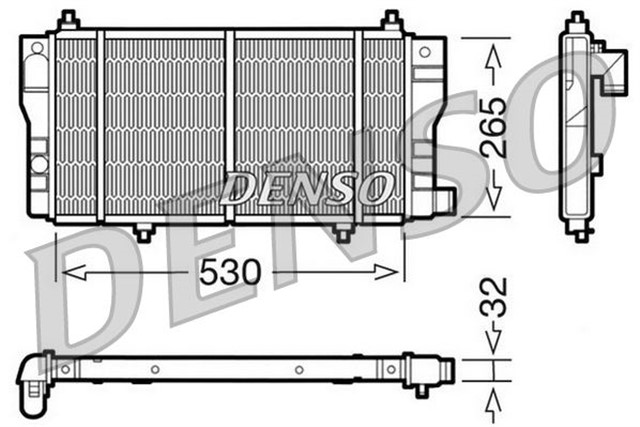 RADIATOR. ENGINE COOLING CITRO N C15 84 - 05