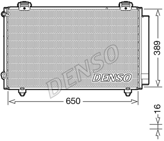 CONDENSER. AIR CONDITIONING TOYOTA COROLLA E12 01 - 07