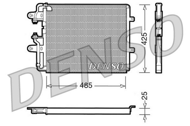 CONDENSER. AIR CONDITIONING FIAT CROMA 85 - 96