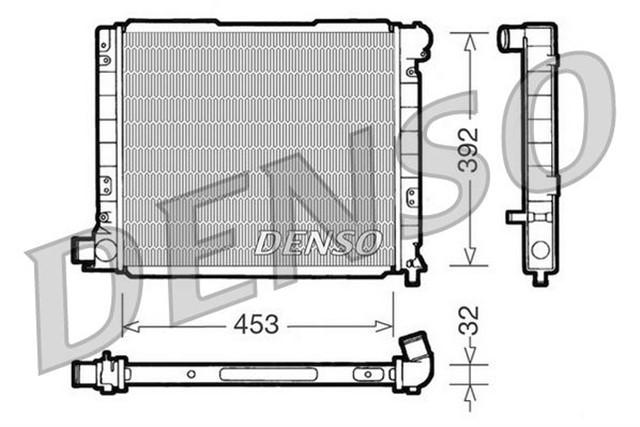 RADIATOR. ENGINE COOLING FIAT CROMA 85 - 96