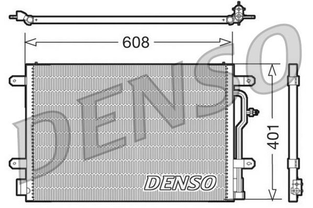 CONDENSER. AIR CONDITIONING AUDI A4 8E. B6 00 - 04