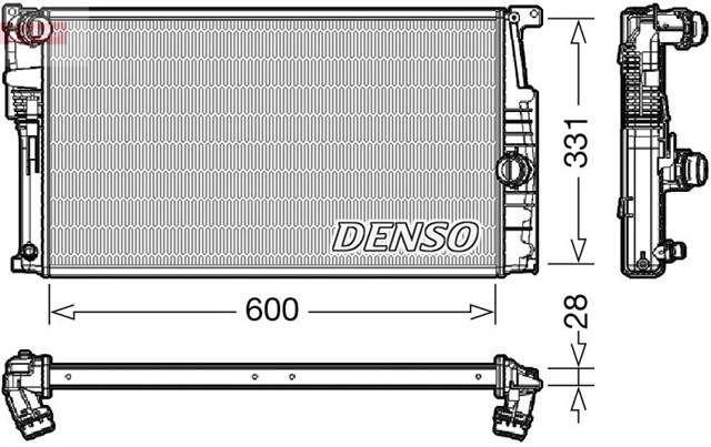 RADIATOR. ENGINE COOLING BMW 1 F20. F21 10 - 