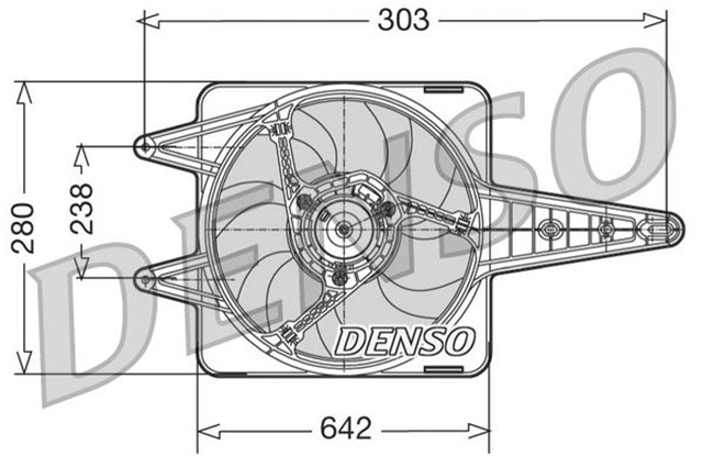 FAN. RADIATOR FIAT UNO 146 83 - 00