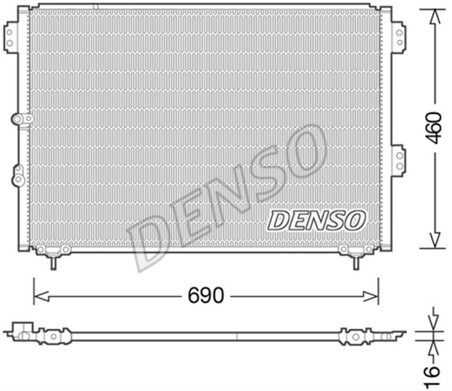 CONDENSER. AIR CONDITIONING TOYOTA HIACE IV 87 - 12
