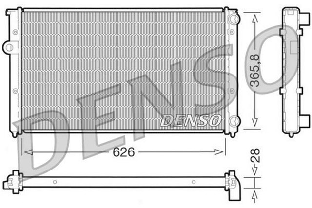 RADIATOR. ENGINE COOLING VW GOLF III 1H. 1E 91 - 99
