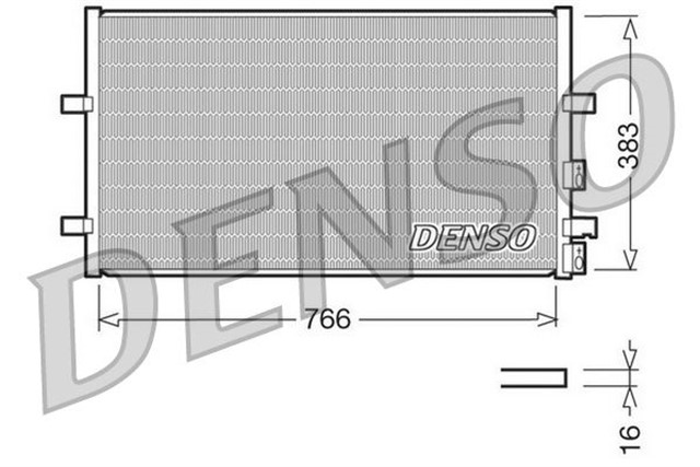 KLIMA RADYATORU KONDENSERI FORD TRANSIT V348 2.2TDCI - 2.3I - 2.4 TDCI - 3.2TDCI V347 06 14 725X389X16