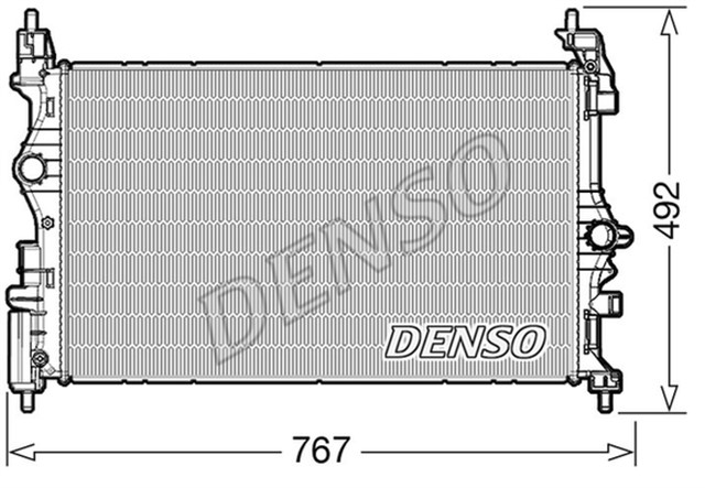 RADIATOR. ENGINE COOLING OPEL CORSA E 14 - 
