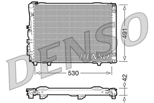 RADIATOR. ENGINE COOLING MERCEDES - BENZ E - CLASS 124 92 - 96