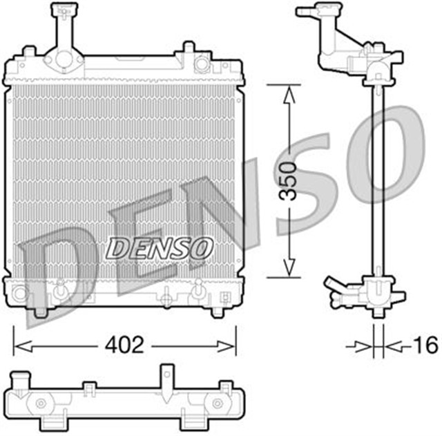 RADIATOR. ENGINE COOLING NISSAN PIXO 09 - 