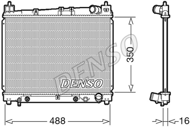 RADIATOR. ENGINE COOLING TOYOTA YARIS 99 - 05