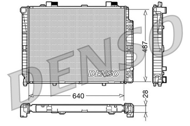 RADIATOR. ENGINE COOLING MERCEDES - BENZ E - CLASS 210 95 - 03
