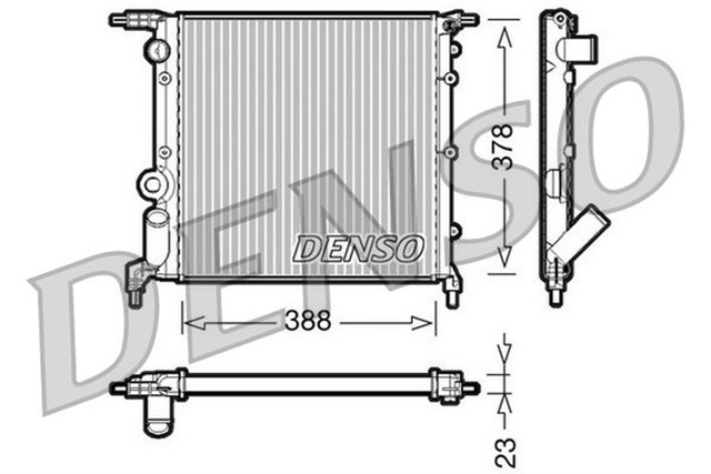 RADIATOR. ENGINE COOLING RENAULT 19 I 88 - 92