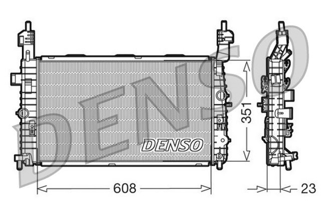RADIATOR. ENGINE COOLING OPEL MERIVA A 03 - 10