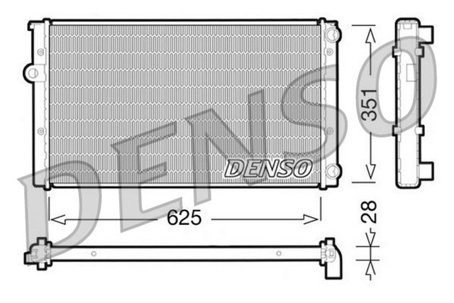 RADIATOR. ENGINE COOLING VW GOLF III 1H. 1E 91 - 99
