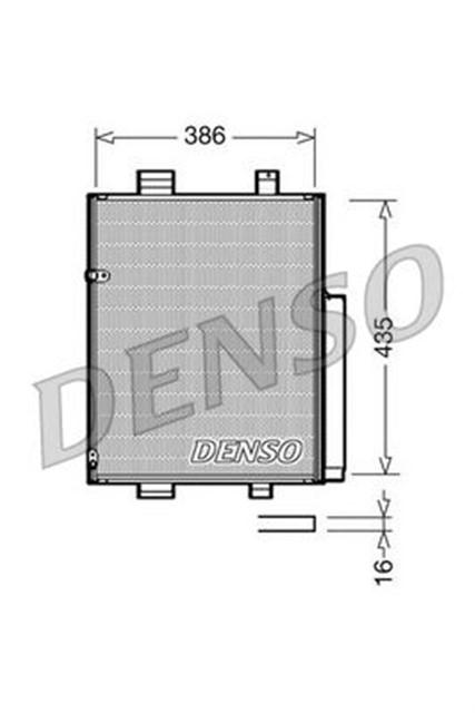 CONDENSER. AIR CONDITIONING DAIHATSU MATERIA 06 - 