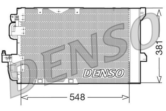 CONDENSER. AIR CONDITIONING OPEL ASTRA F CLASSIC 98 - 05