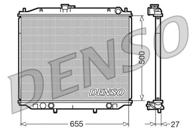 RADIATOR. ENGINE COOLING NISSAN TERRANO II 92 - 07