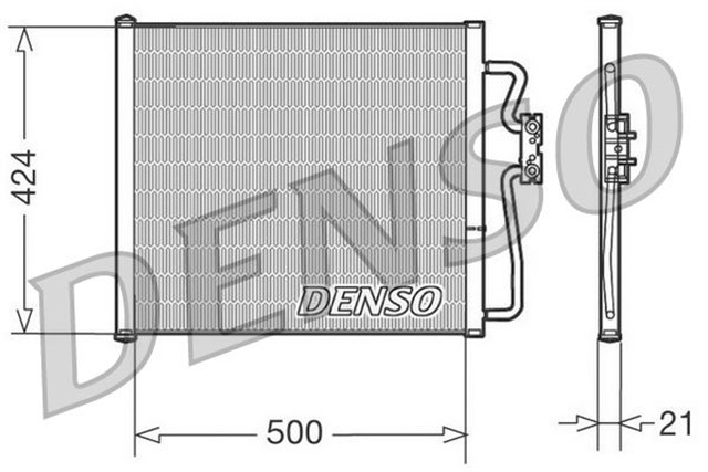 CONDENSER. AIR CONDITIONING BMW 7 E38 94 - 01