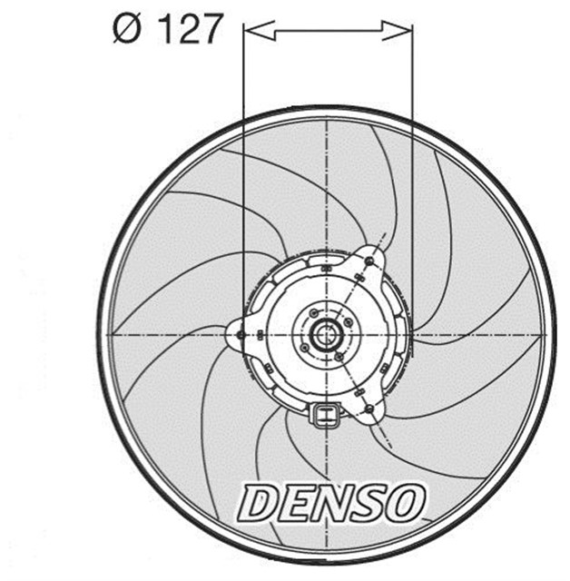 FAN. RADIATOR BMW 3 E30 82 - 94
