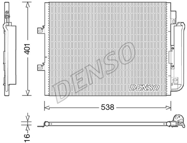 CONDENSER. AIR CONDITIONING RENAULT TWINGO II 07 - 