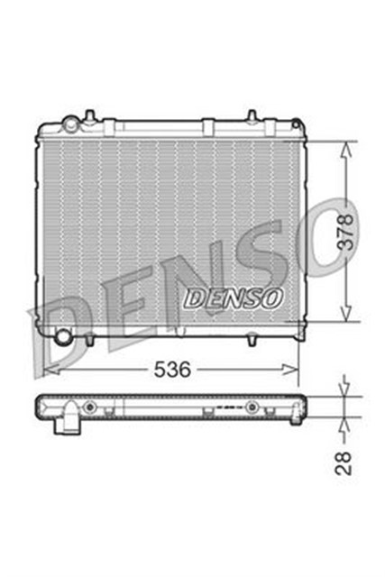 RADIATOR. ENGINE COOLING CITRO N C4 GRAND PICASSO I 06 - 13