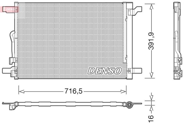 CONDENSER. AIR CONDITIONING ALFA ROMEO 159 05 - 11