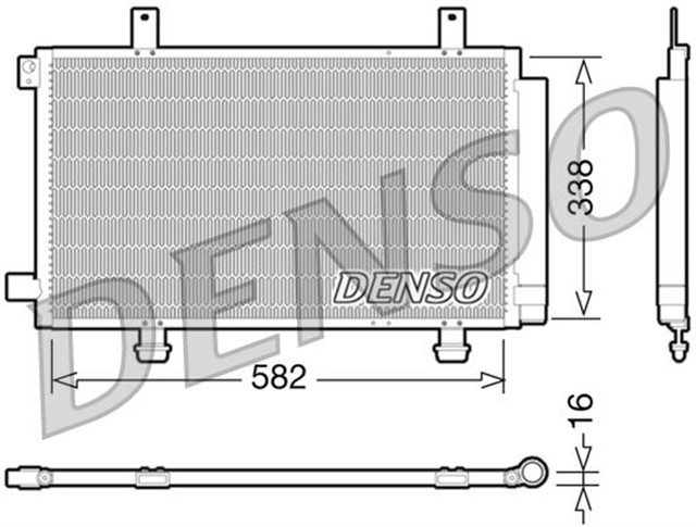 CONDENSER. AIR CONDITIONING FIAT SEDICI 06 - 14