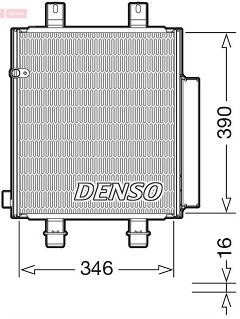 CONDENSER. AIR CONDITIONING DAIHATSU CUORE VII 06 - 