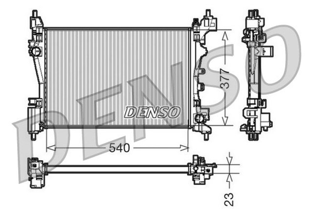 RADIATOR. ENGINE COOLING CITRO N NEMO 08 - 