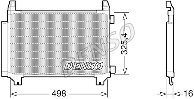 CONDENSER. AIR CONDITIONING TOYOTA YARIS 10 - 
