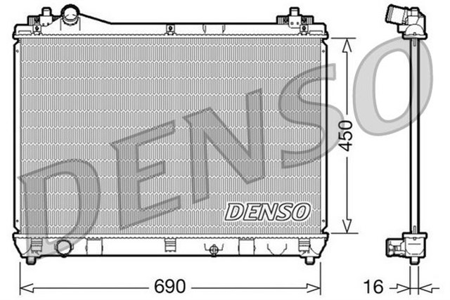 RADIATOR. ENGINE COOLING SUZUKI GRAND VITARA II 05 - 