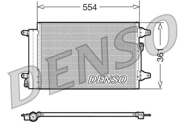 CONDENSER. AIR CONDITIONING FORD GALAXY I 95 - 06