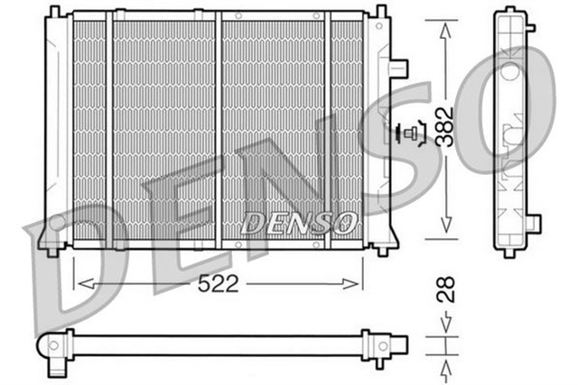 RADIATOR. ENGINE COOLING MG MG ZS 01 - 05